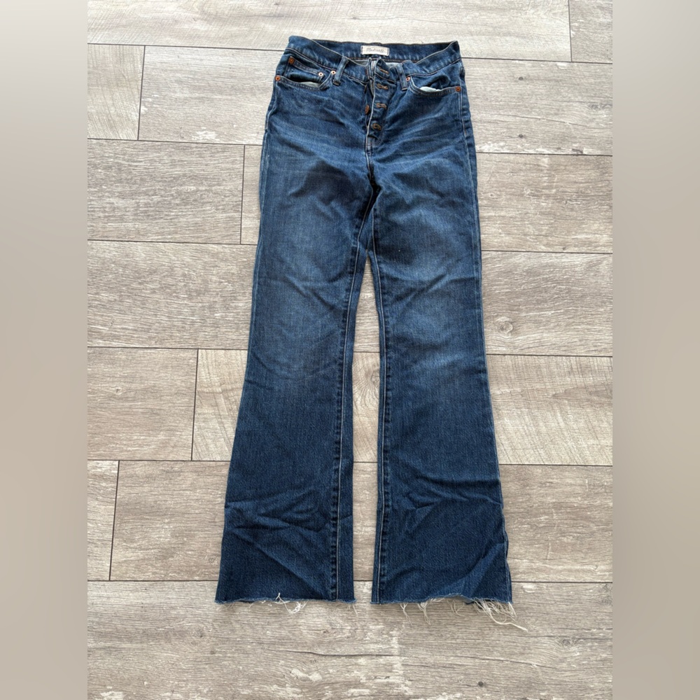 Madewell Flea Market Flare Raw Hem Jeans